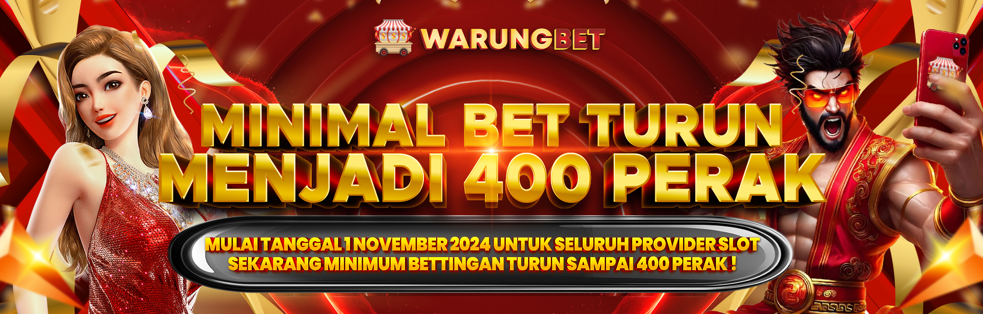 MINIMAL BET TURUN JADI 400 PERAK..!!!