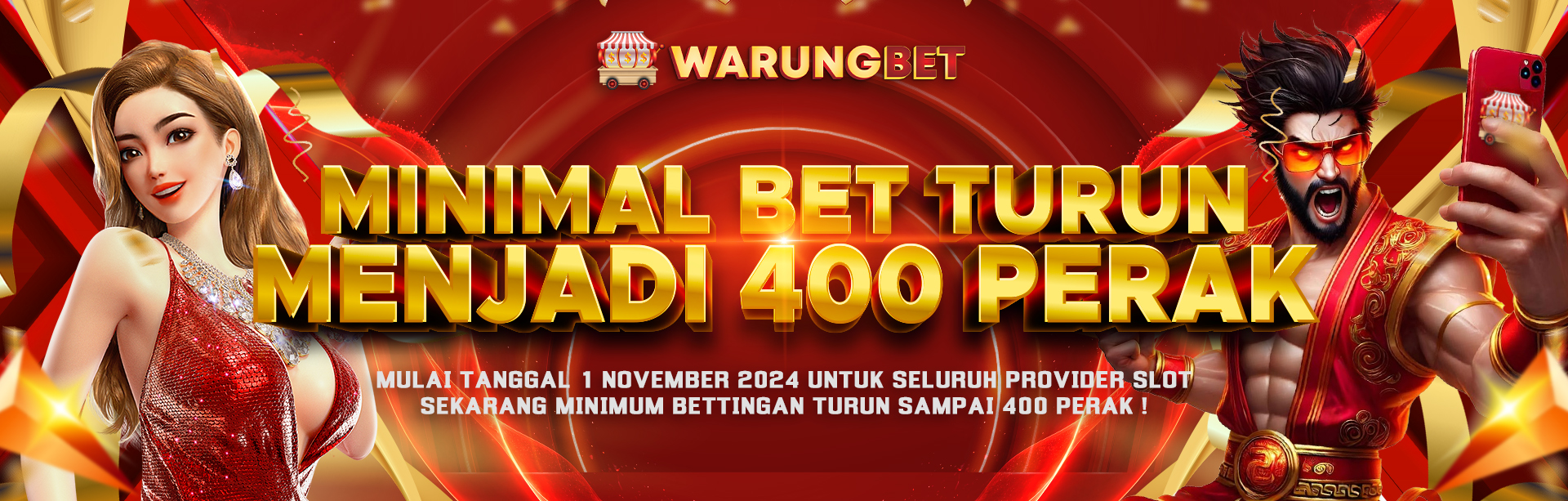 MINIMAL BET TURUN JADI 400 PERAK..!!!