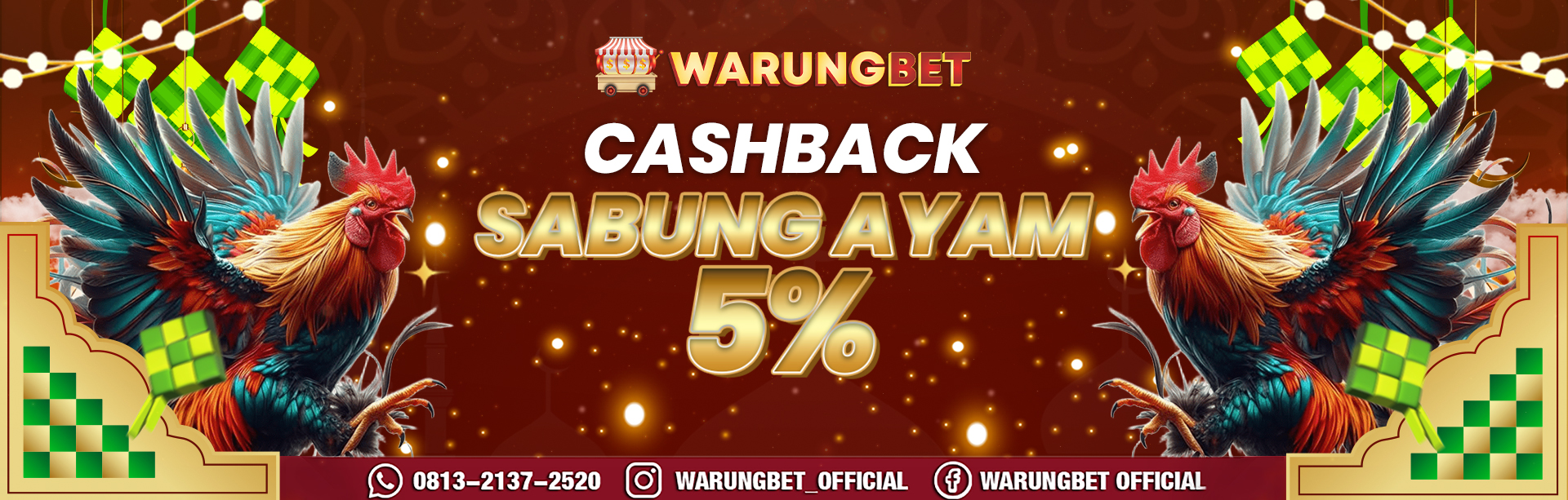 CASHBACK SABUNG AYAM 5%