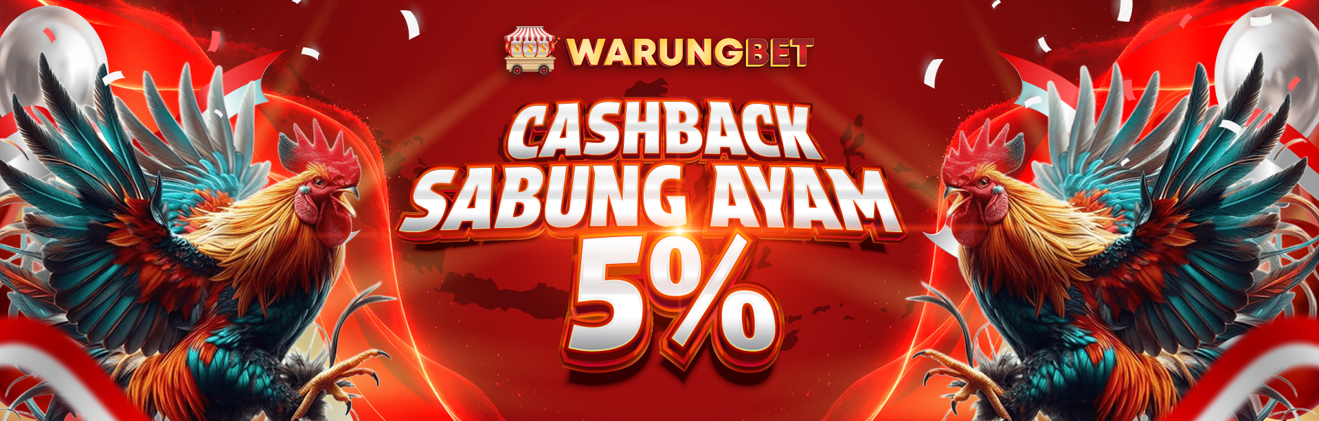 CASHBACK SABUNG AYAM 5%