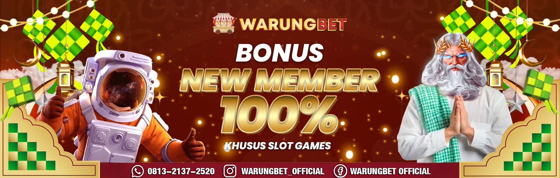 BONUS NEW MEMBER SLOTS 100%