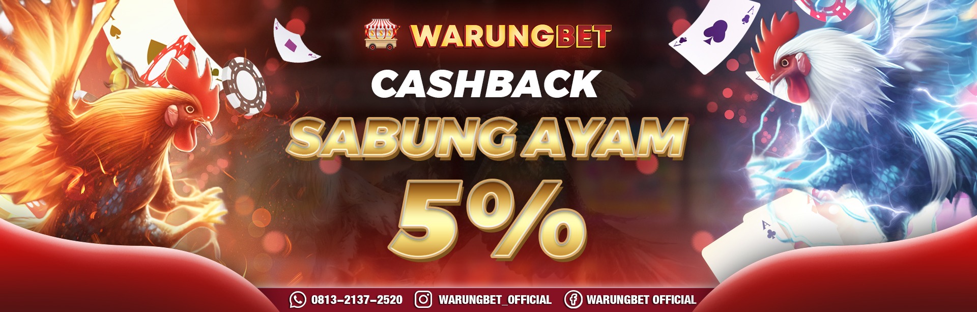 CASHBACK SABUNG AYAM 5%