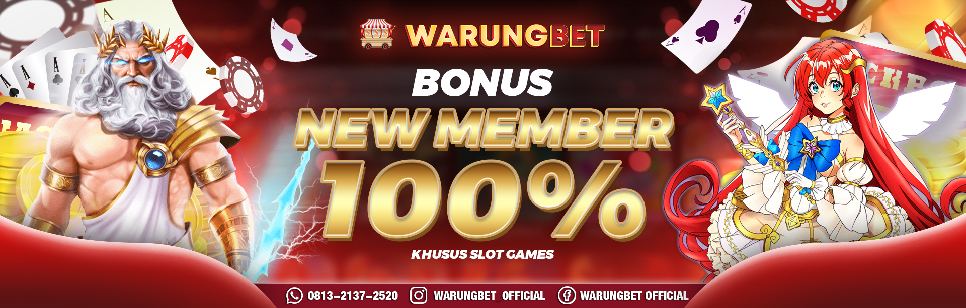 BONUS NEW MEMBER SLOTS 100%