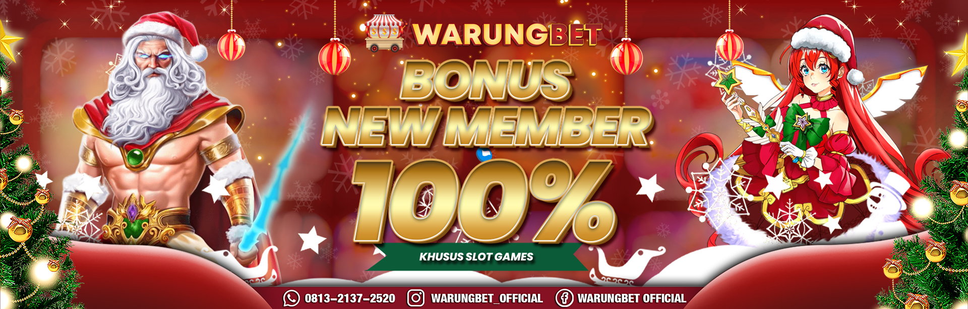 BONUS NEW MEMBER SLOTS 100%