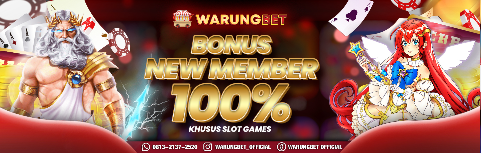 BONUS NEW MEMBER SLOTS 100%